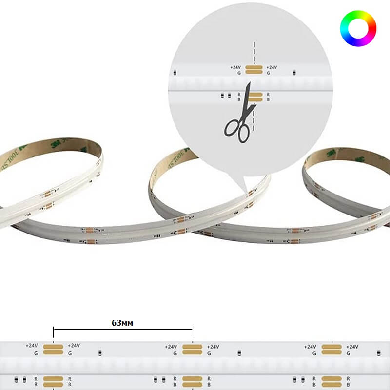 цветна COB лента