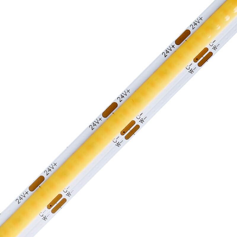 24V бял цвят COB LED Лента