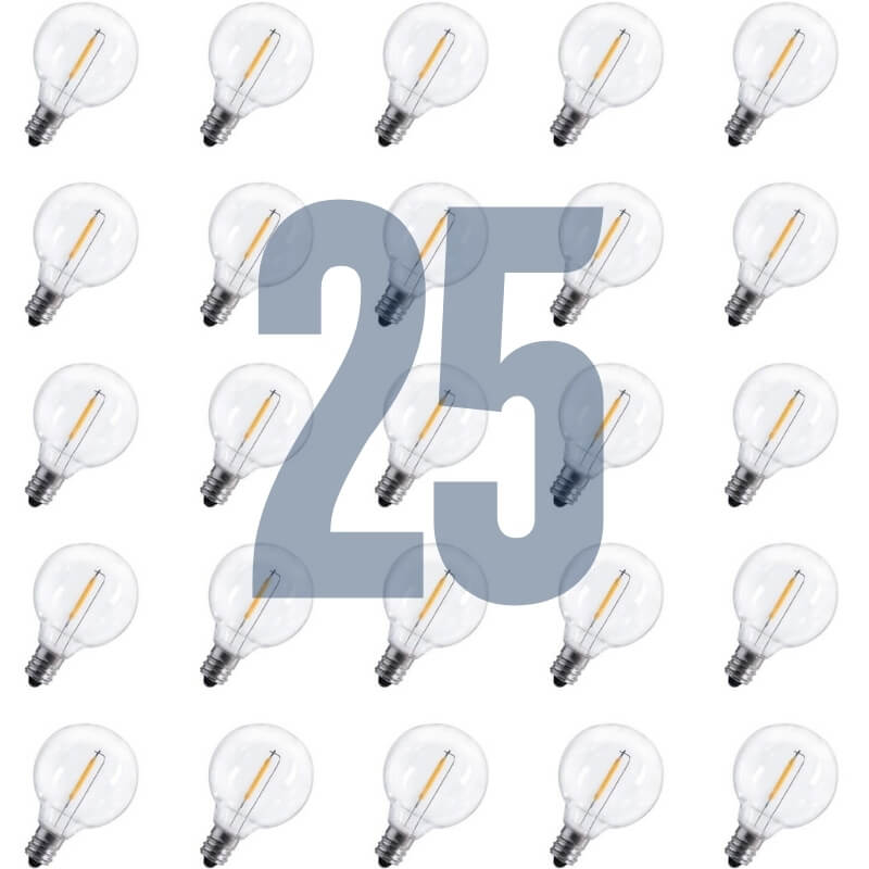 25 броя крушки E12 G40