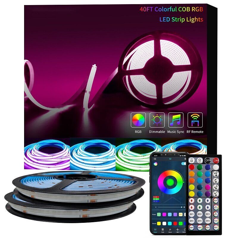 rgb cob 12 метра комплект