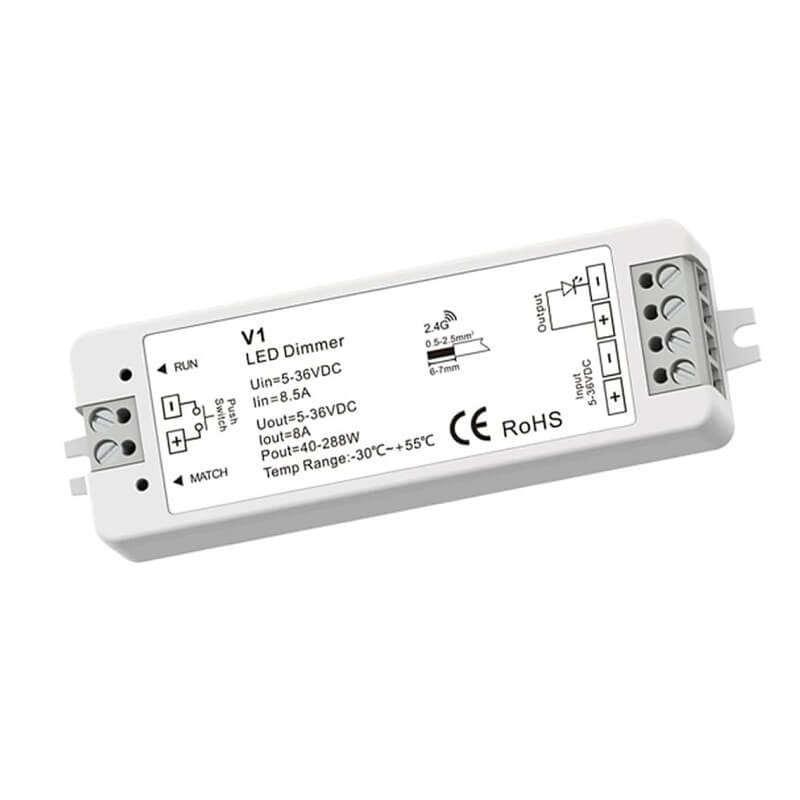 димер контролер за лед лента бяла