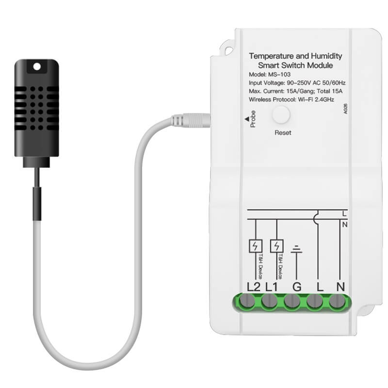 реле със сензор за температура и влажност