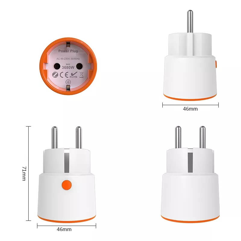 размер на zigbee смарт контакт