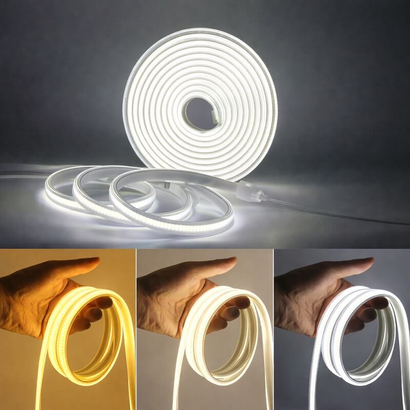 лед лента с 3 температури на бялото