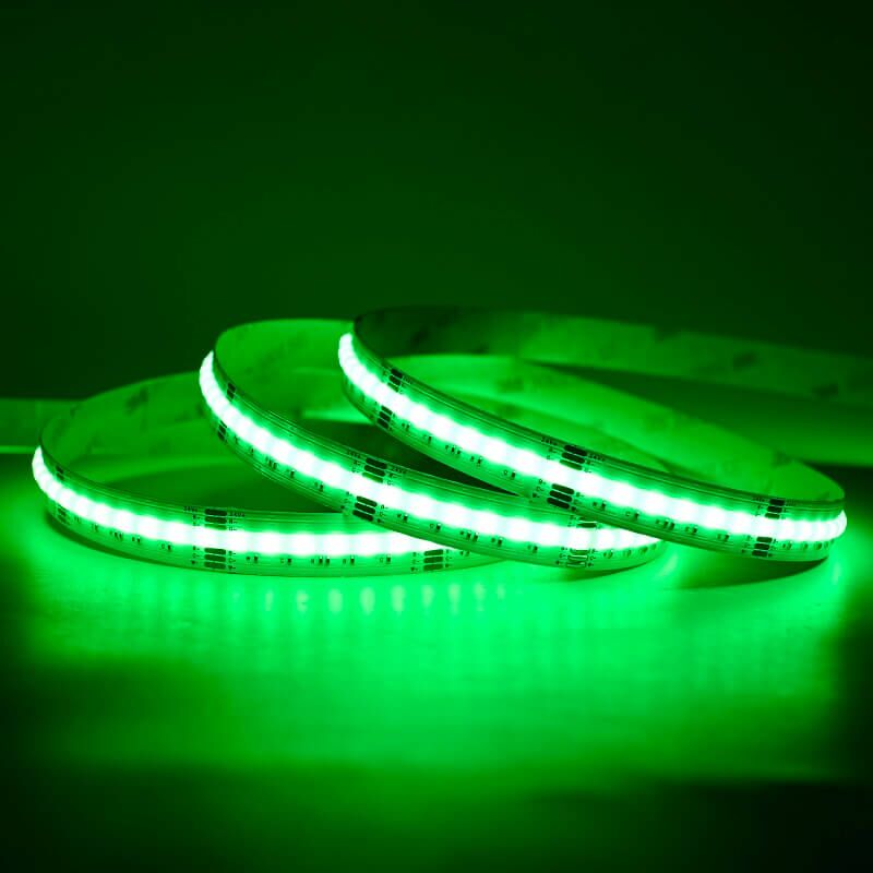 зелена rgbcct cob led лента