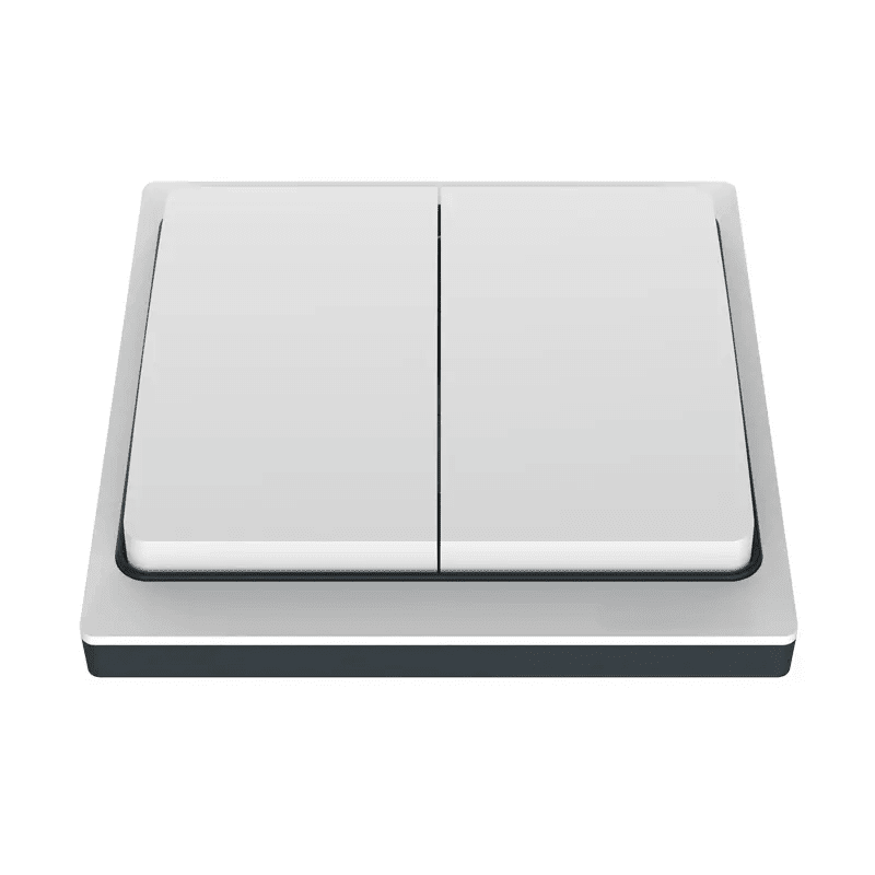 двоен кинетичен ключ бял безкабелен