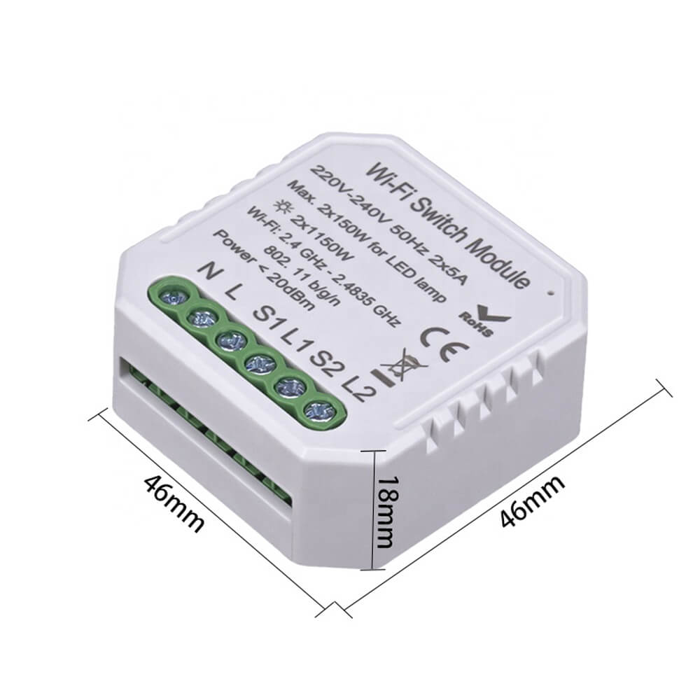 размер на WiFi модул двуканален