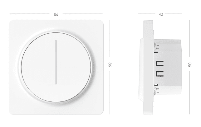 смарт димируем ключ размери