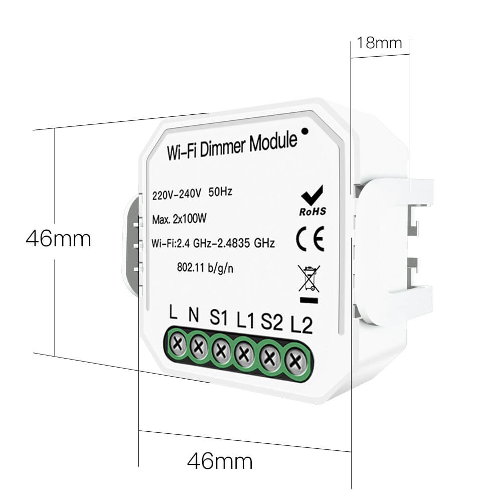 размер на двоен дмимируем WiFi Модул