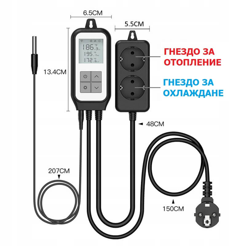 размери на терморегулатор