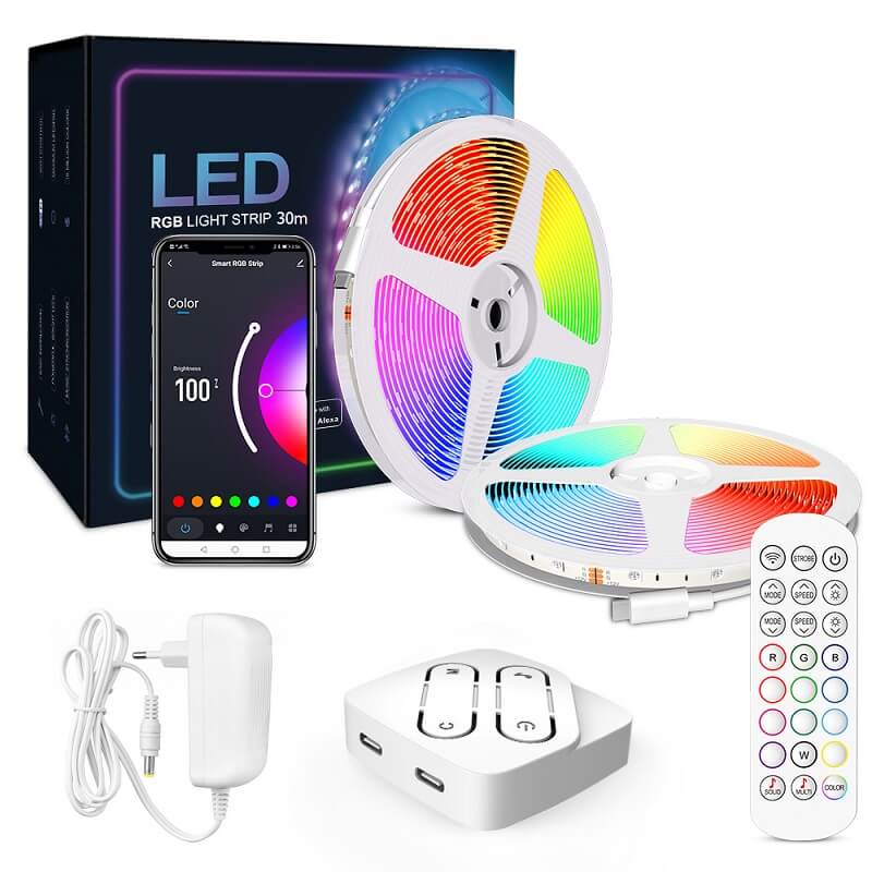 30 метра LED лента RGB комплект