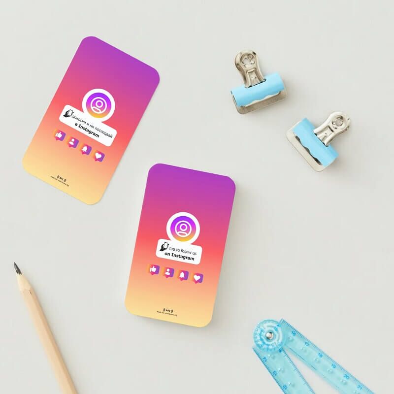 nfc instagram чипове