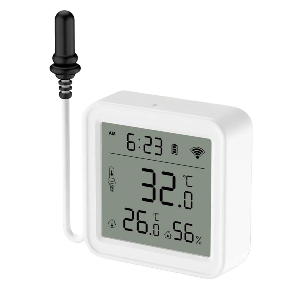 умен сензор за температура и влага със сонда
