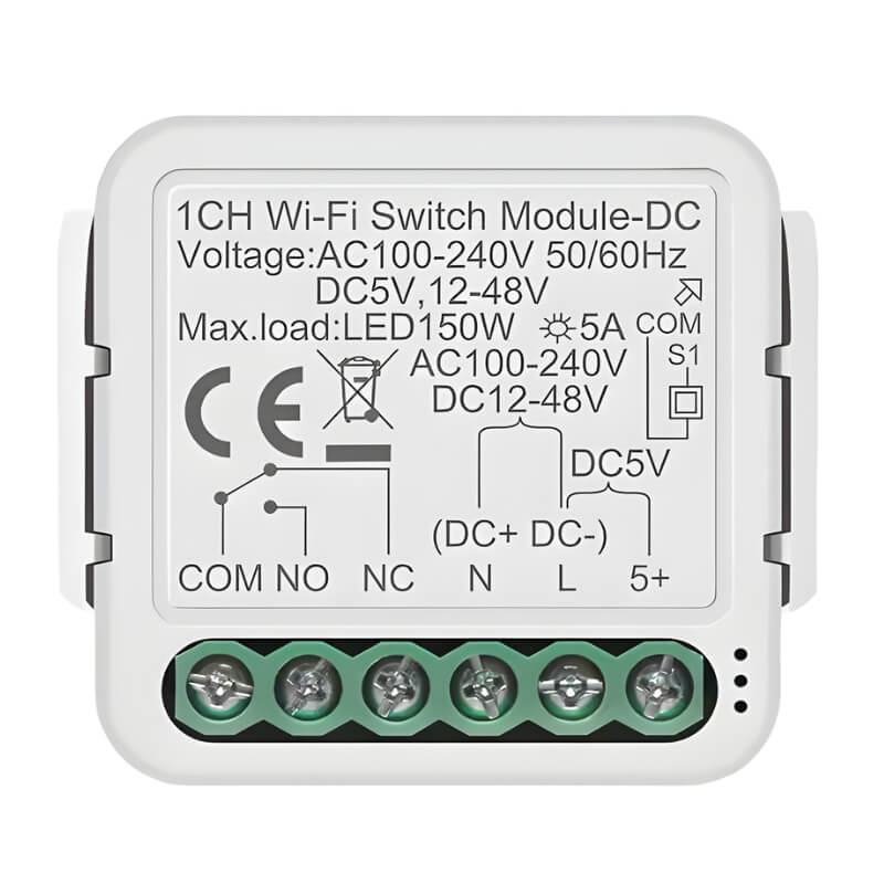 сух контакт реле единично с wifi