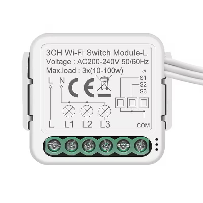 wifi тройно реле без нула tuya