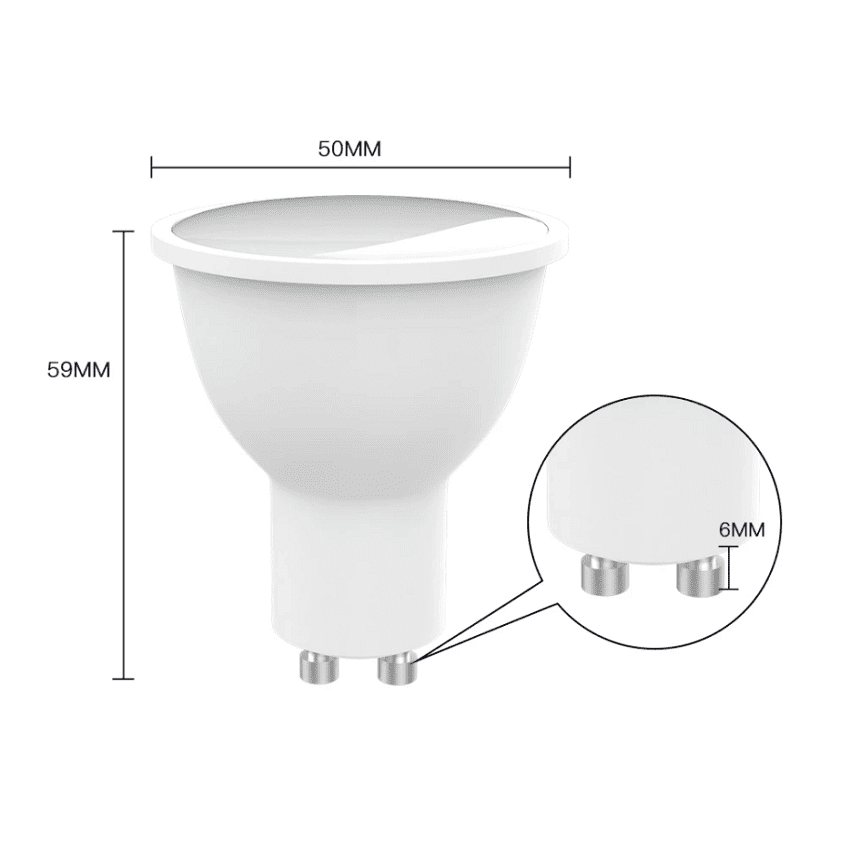 размер на интелигентна луна крушка