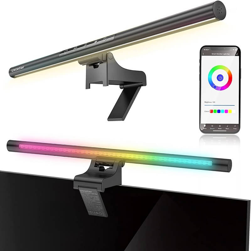 монтаж на лайт бар към монитор