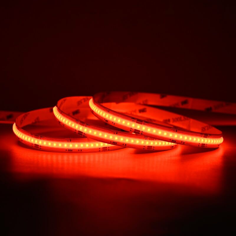 червена RGB COB LED лента